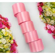 АТЛАСНА СТРІЧКА ДЛЯ РУКОДІЛЛЯ - 5 СМ X 23 М / Рожевий Персик